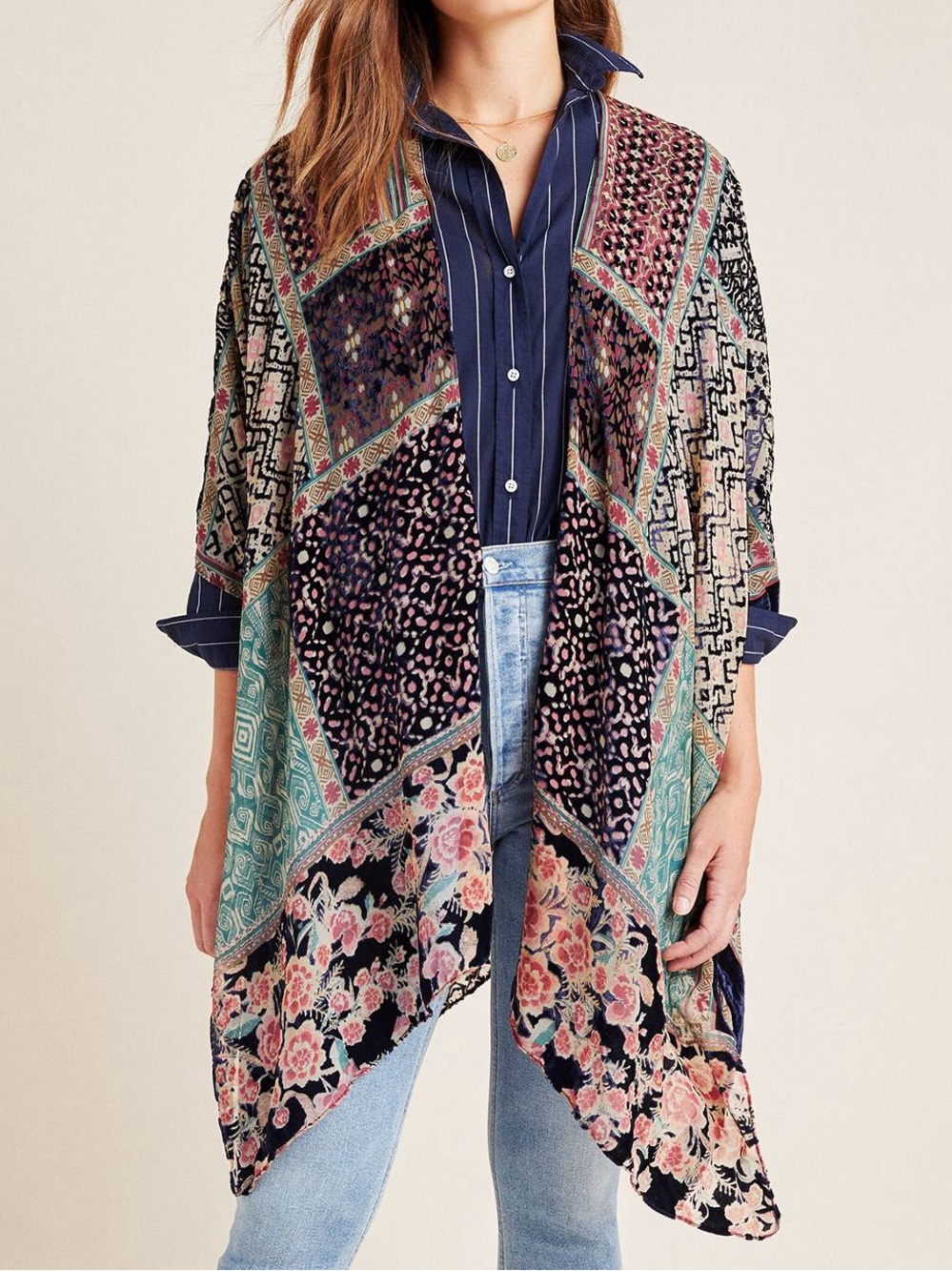 NWT Anthropologie Akemi + Kin Boho Shawl Sz OS